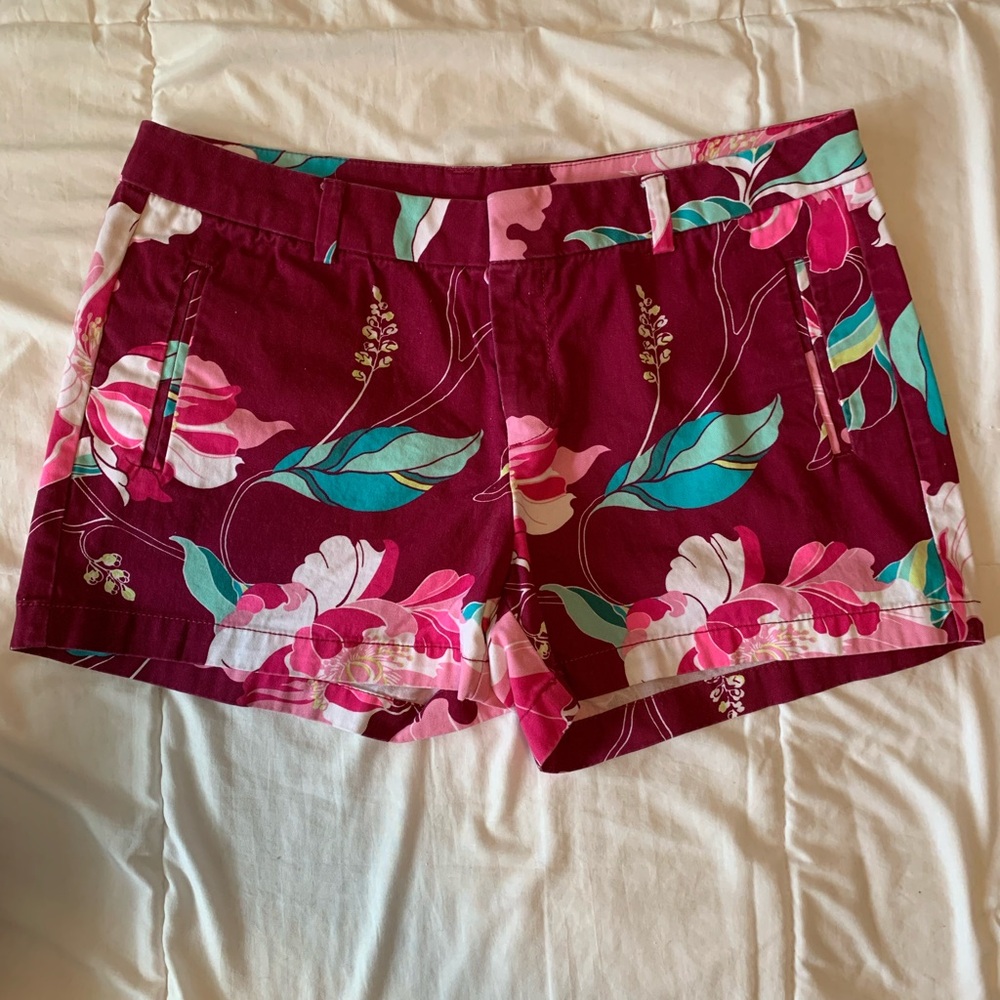 Tropical print shorts